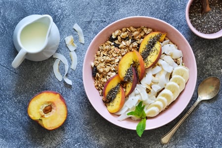 Plant-based Summery Oat Breakfast Bowl